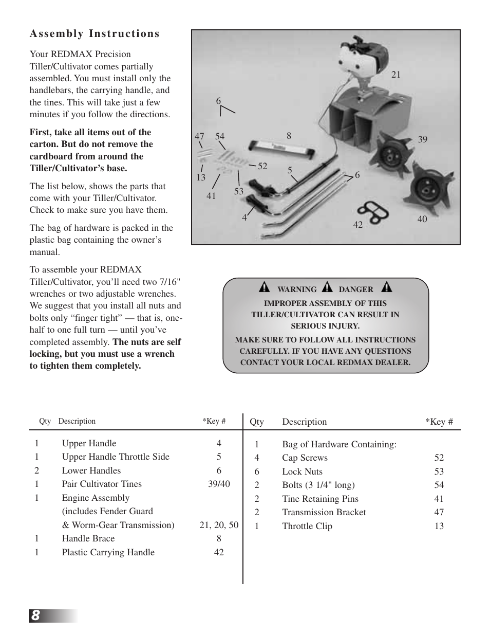 RedMax CV225 User Manual | Page 8 / 31