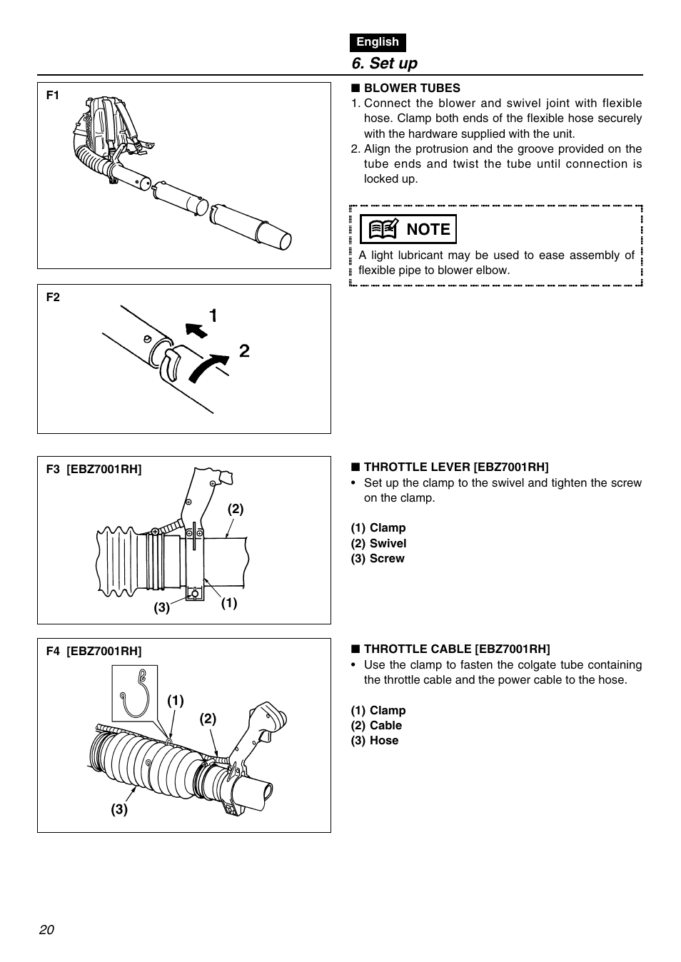 Set up | RedMax EBZ7001 User Manual | Page 20 / 56