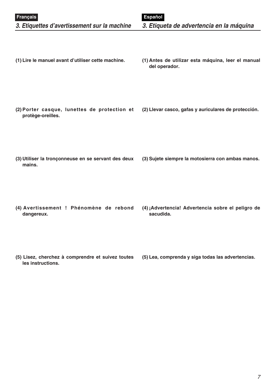 RedMax G5000AVS User Manual | Page 7 / 72