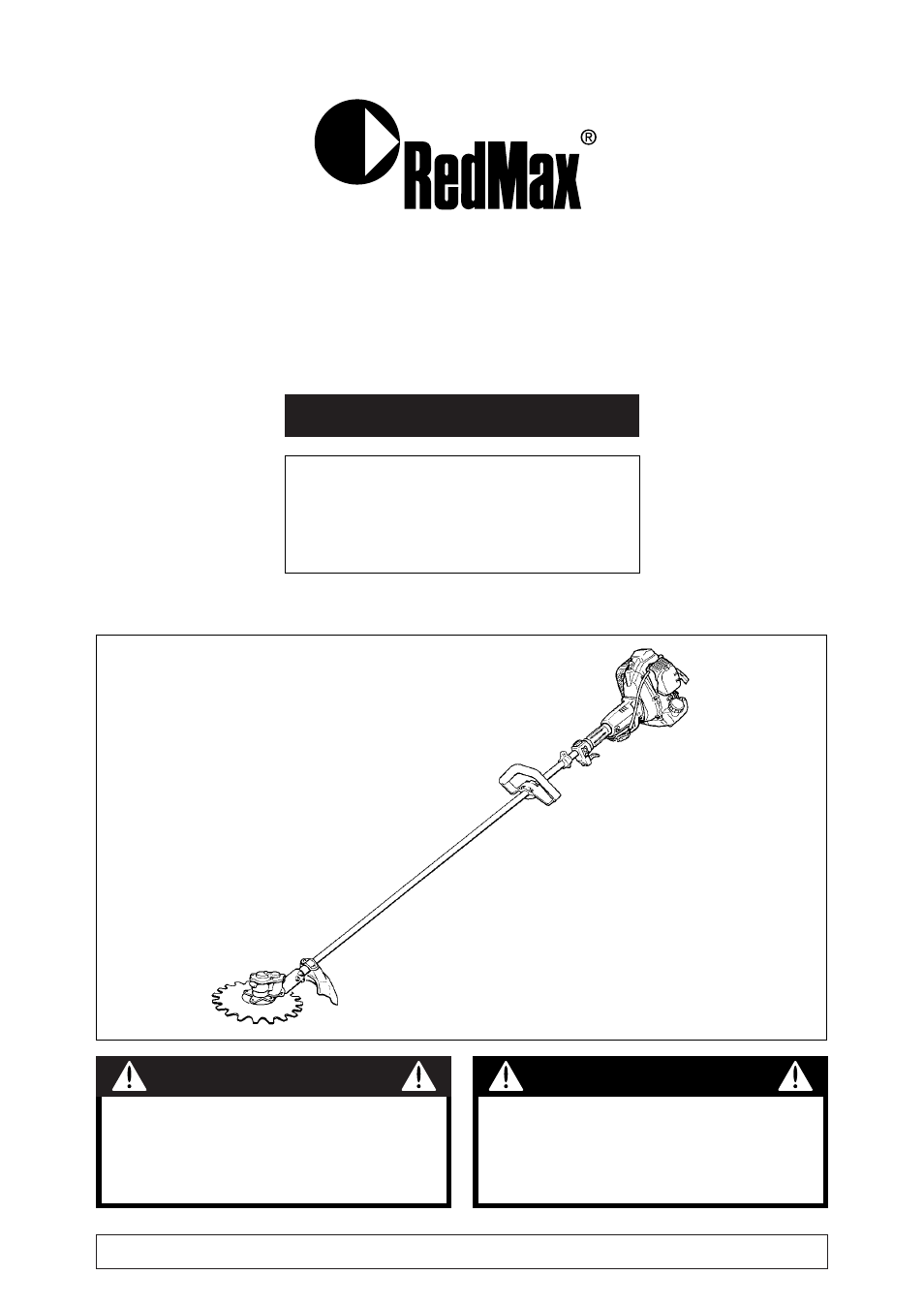 RedMax SGCX2600S User Manual | 40 pages