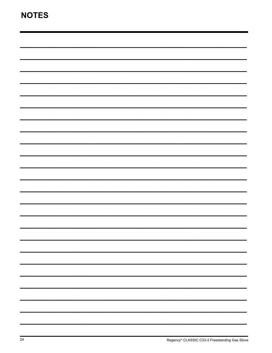 Regency Wraps C33-NG3 User Manual | Page 24 / 28