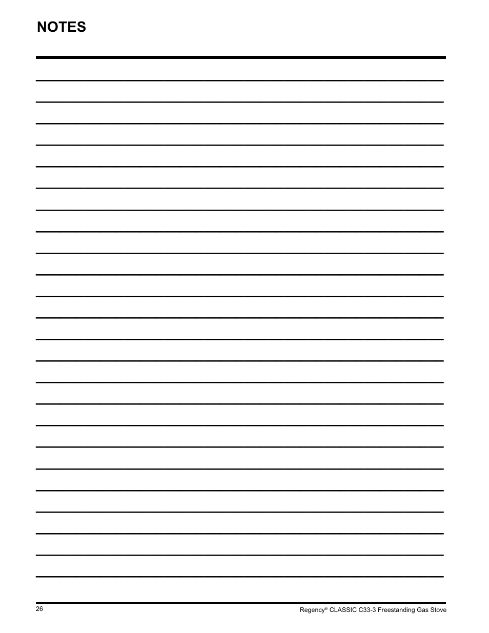 Regency Wraps C33-NG3 User Manual | Page 26 / 28