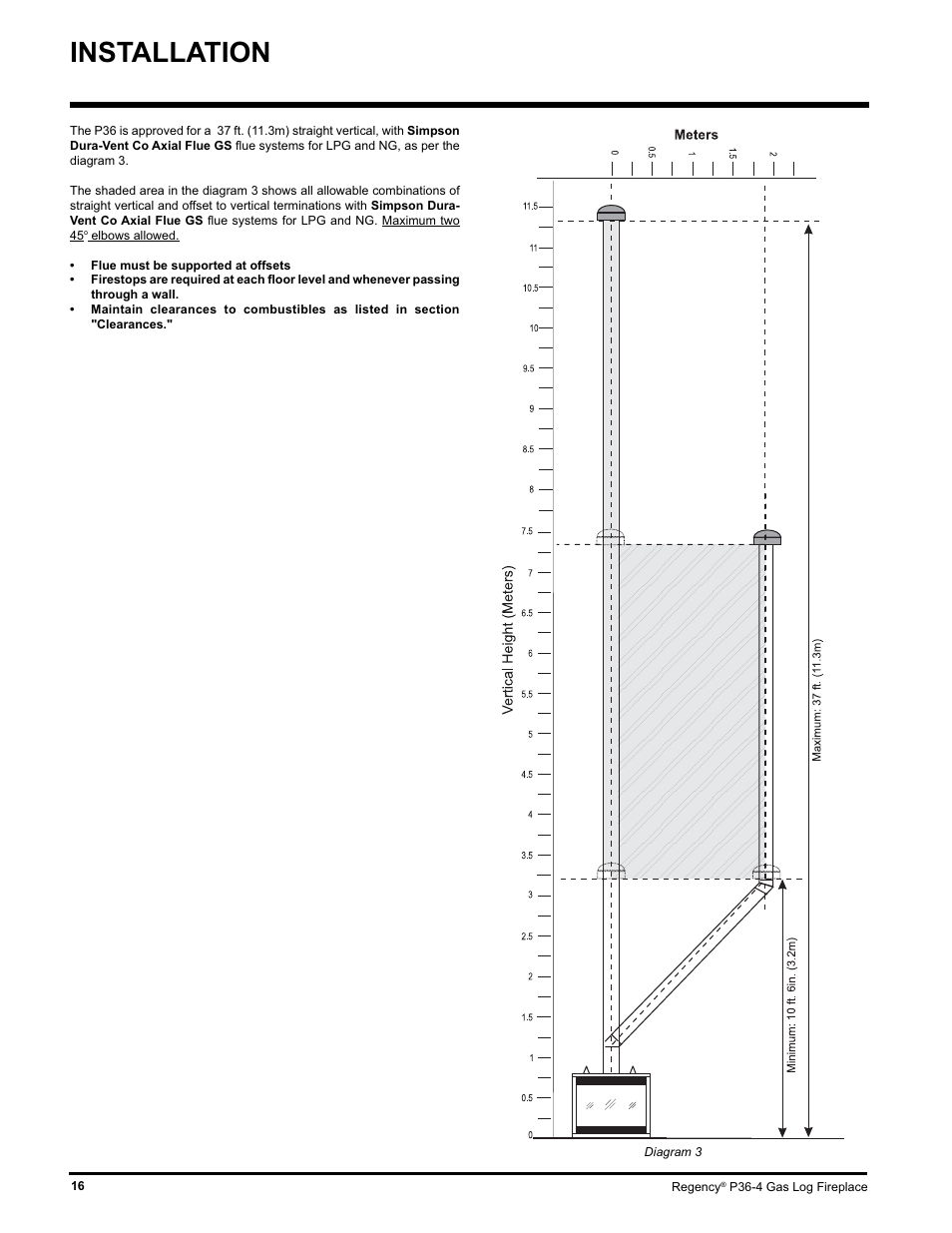 Installation | Regency Wraps P36-LPG4 User Manual | Page 16 / 44