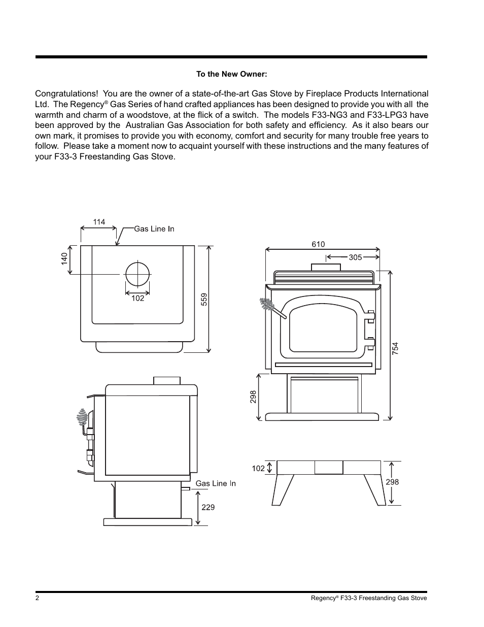 Regency Wraps F33 User Manual | Page 2 / 28