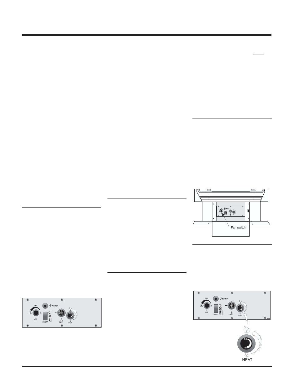 Operating instructions, Shutdown instructions, First fire | Lighting instructions, Automatic convection fan operation, Adjusting flame height | Regency Wraps U38-LP User Manual | Page 14 / 24