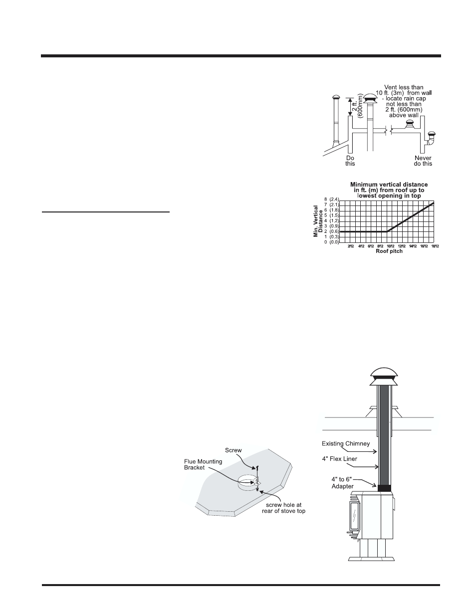 Installation, Venting, Draft hood | High elevation | Regency Wraps U38-LP User Manual | Page 7 / 24