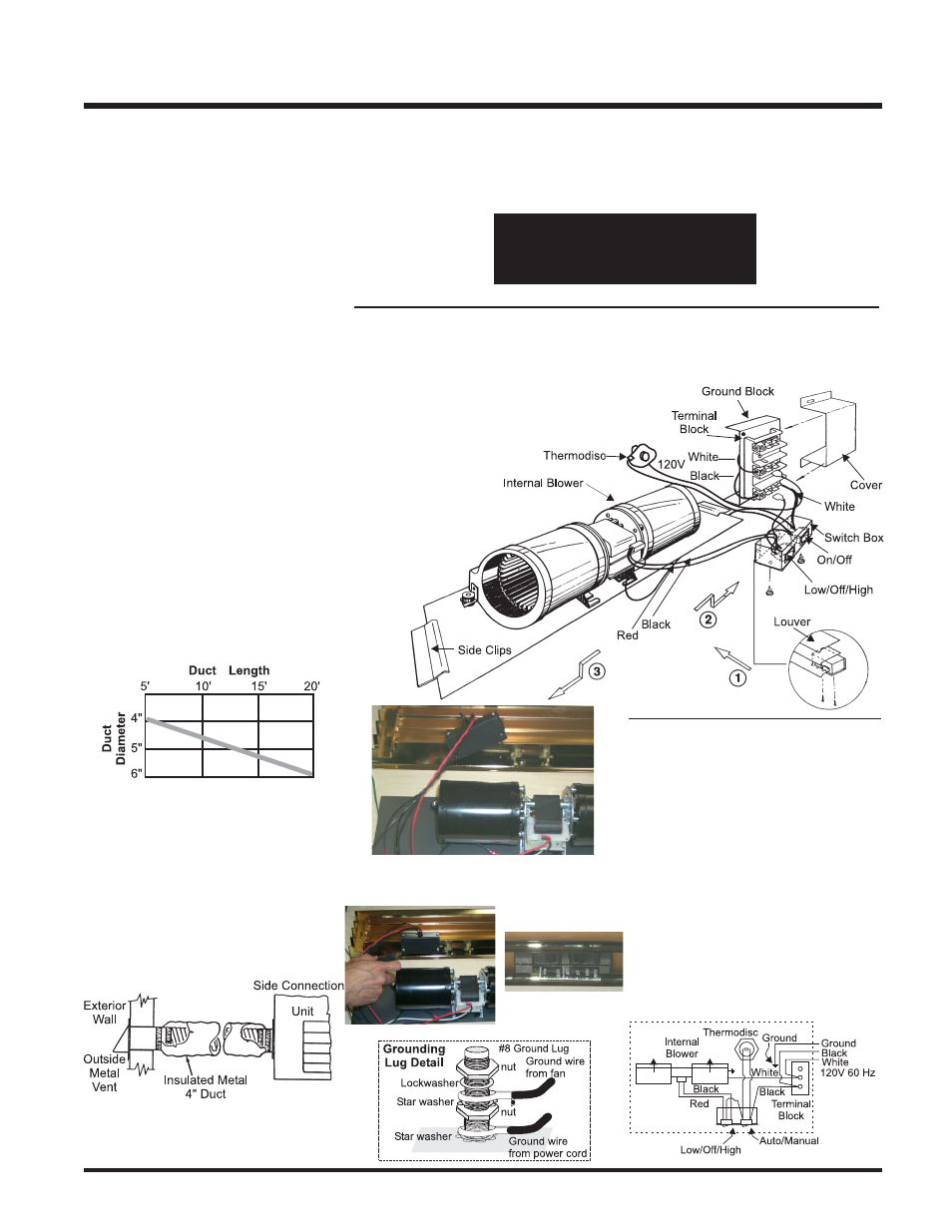 Installation, Installing the outside air kit, Wiring the warmhearth | Installing the blower systems | Regency Wraps Z2510L User Manual | Page 13 / 24