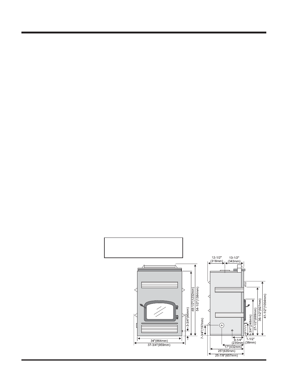Installation, Dimensions and specifications | Regency Wraps Z2510L User Manual | Page 6 / 24