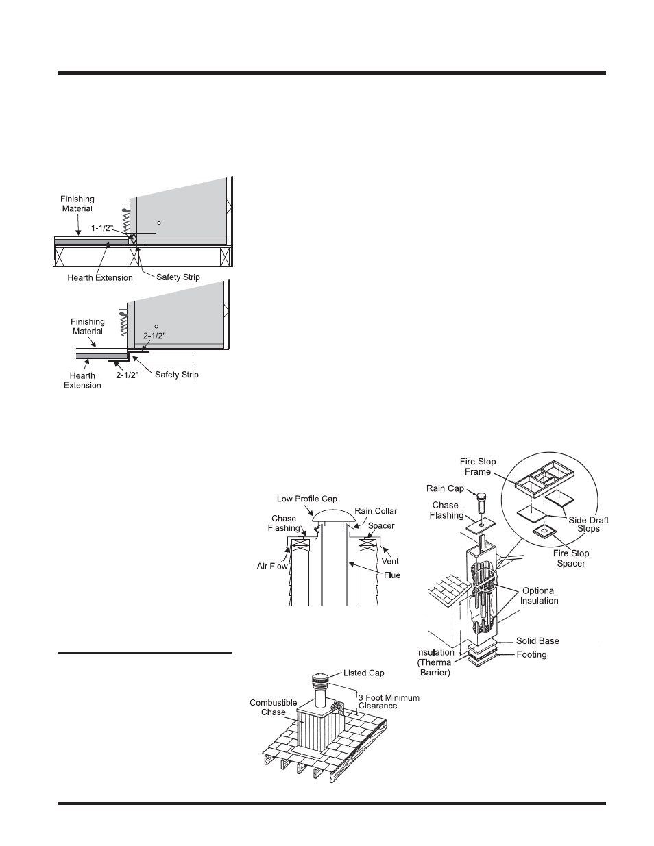 Installation, Chimney system considerations | Regency Wraps Z2510L User Manual | Page 9 / 24
