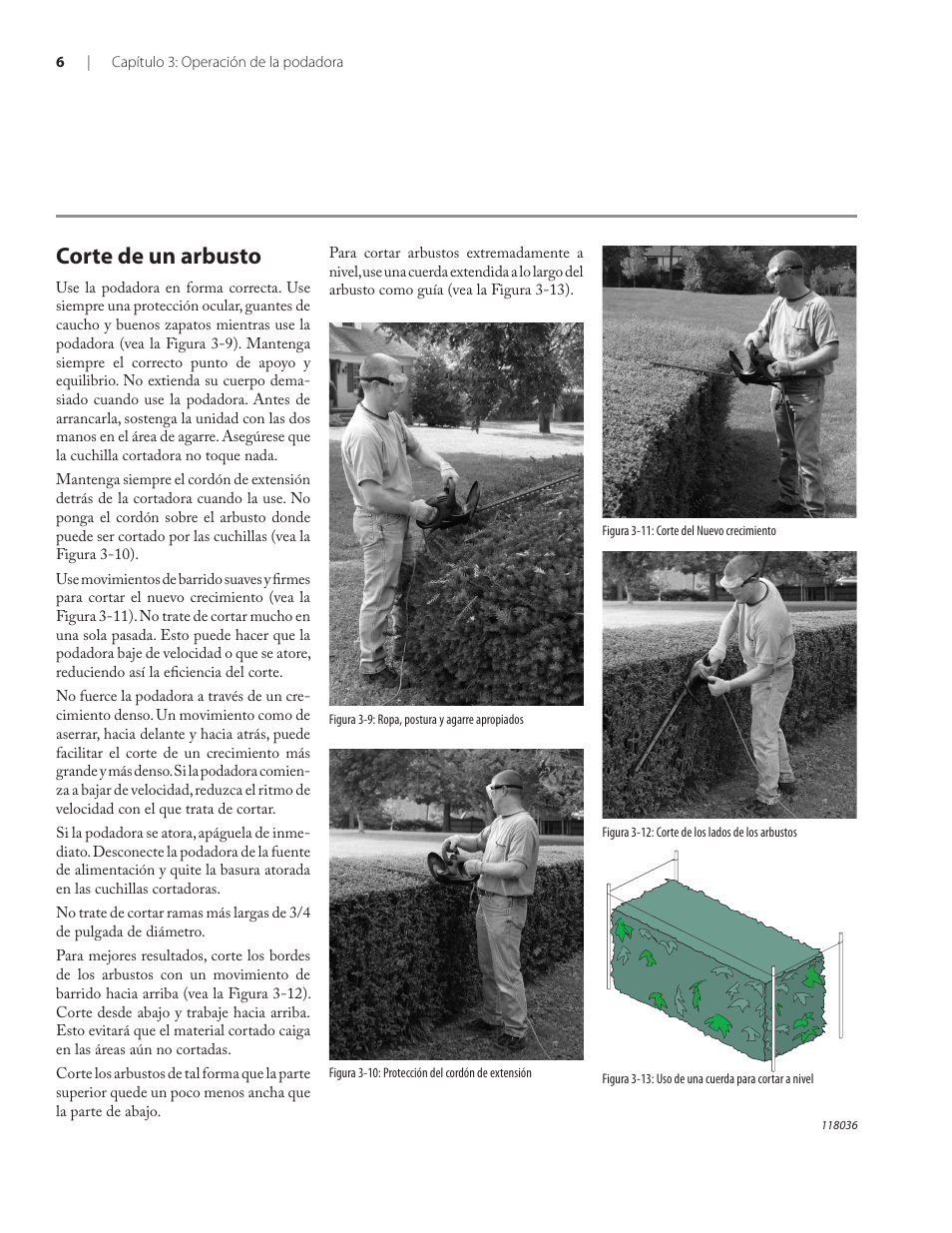 Corte de un arbusto | Remington Power Tools HT3218A User Manual | Page 24 / 40