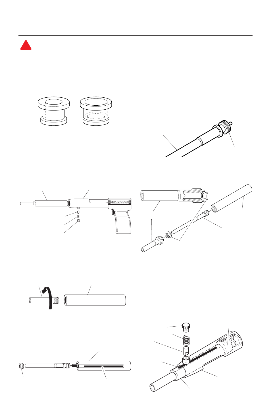 Buffer and piston replacement | Remington Power Tools 494 User Manual | Page 21 / 24