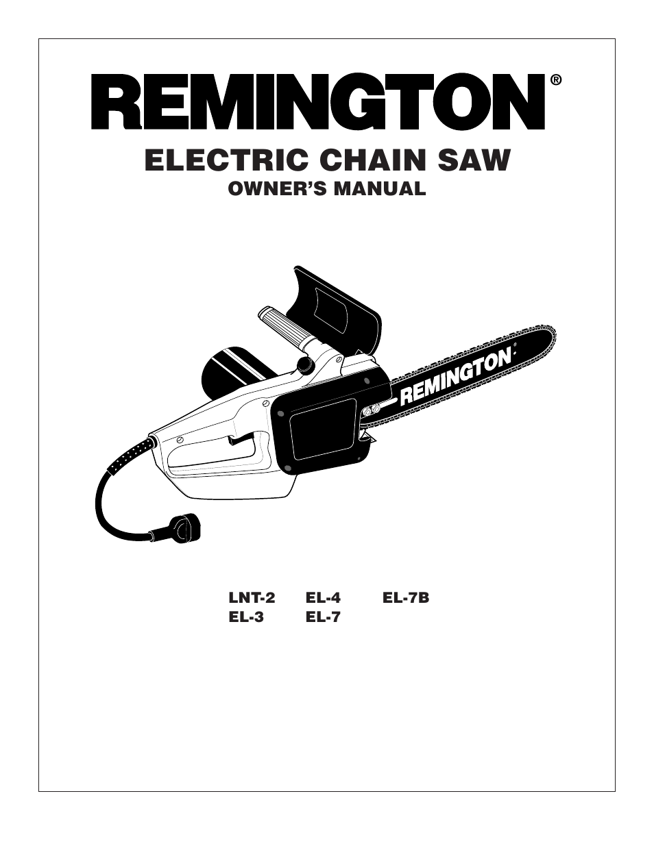 Remington Power Tools LNT-2 User Manual | 18 pages