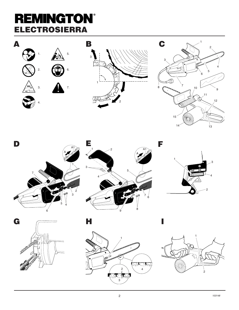 Electrosierra | Remington Power Tools LNT-2 User Manual | Page 10 / 18