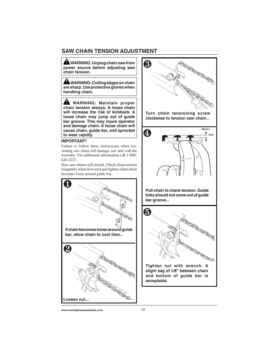 Remington Power Tools M15014AS User Manual | Page 12 / 76