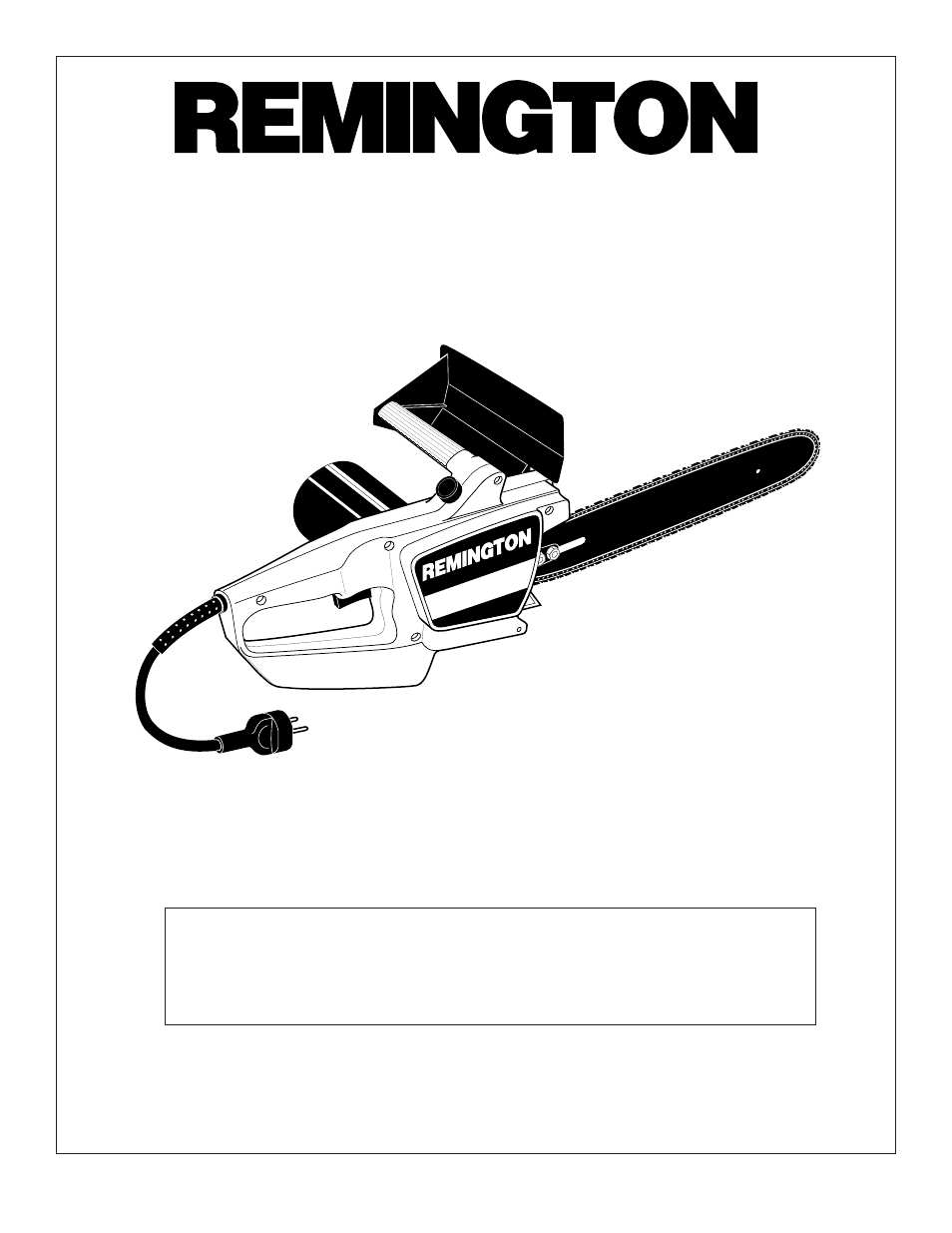 Remington Power Tools EL-3 User Manual | 12 pages