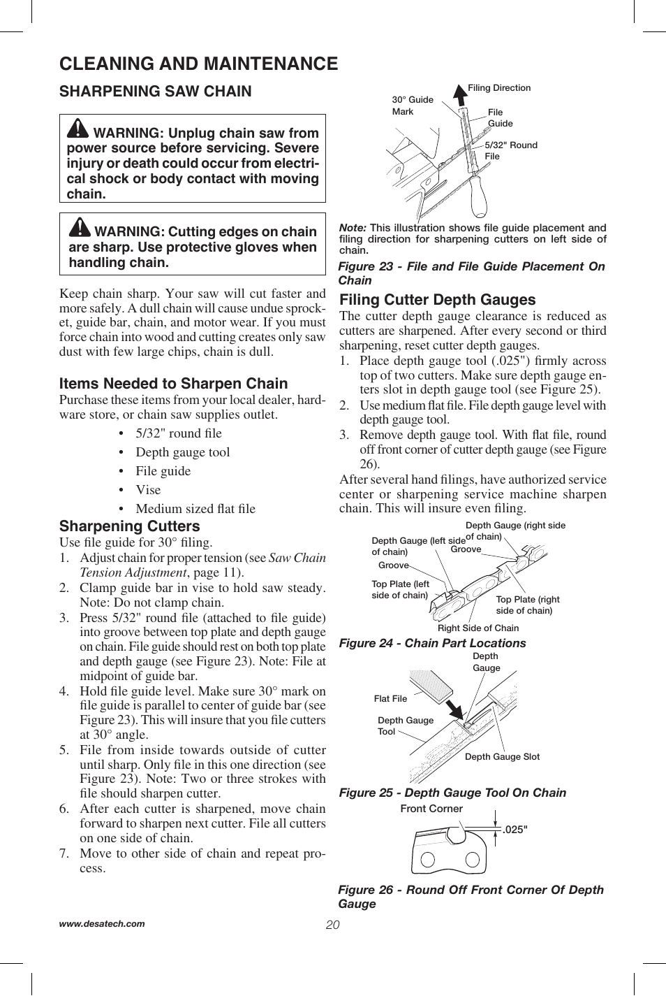 Cleaning and maintenance | Remington Power Tools 104317 User Manual | Page 20 / 76