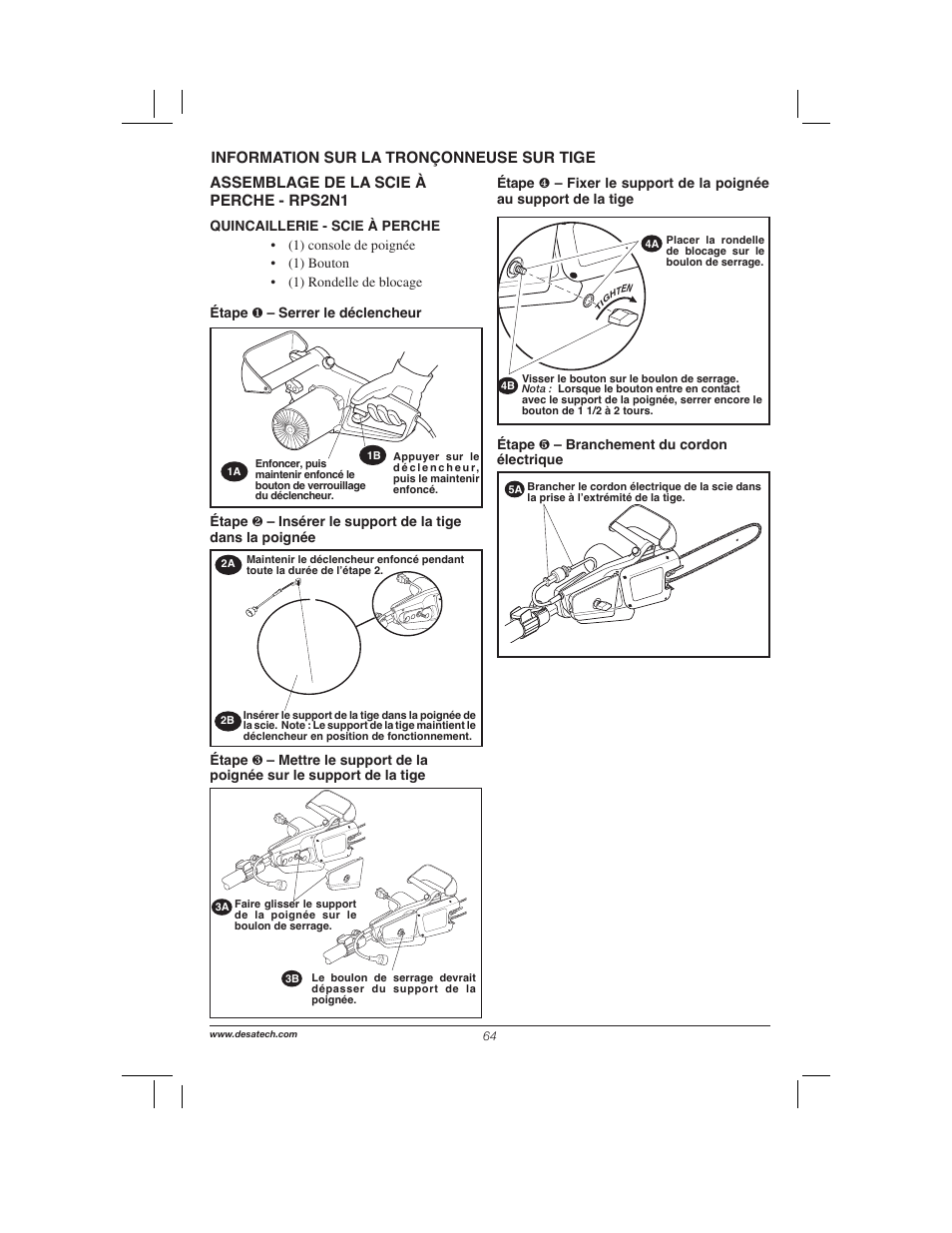 Remington Power Tools 104317 User Manual | Page 64 / 76