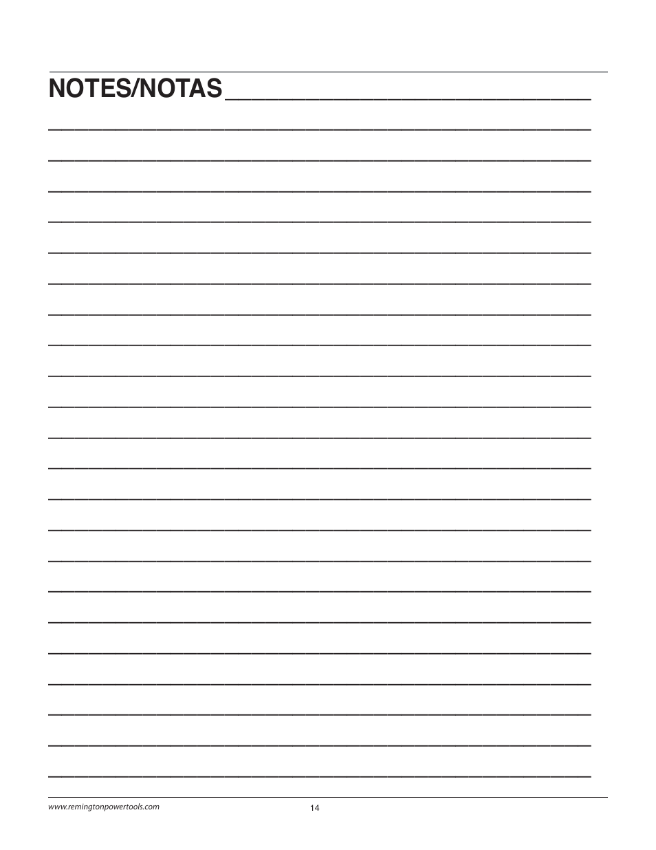 Remington Power Tools BS1812A User Manual | Page 14 / 44