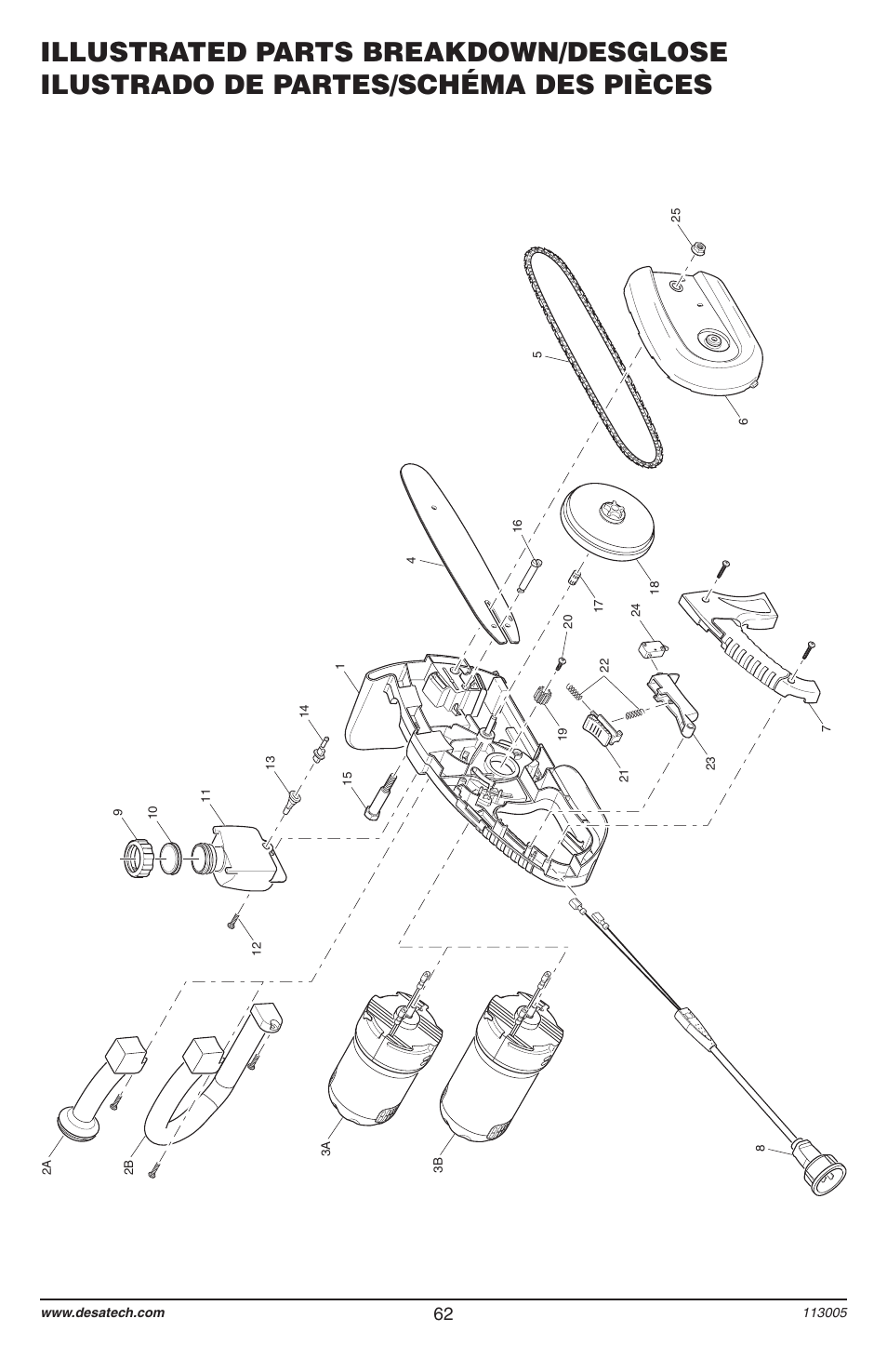 Remington Power Tools Electric Chain Saw User Manual | Page 64 / 72