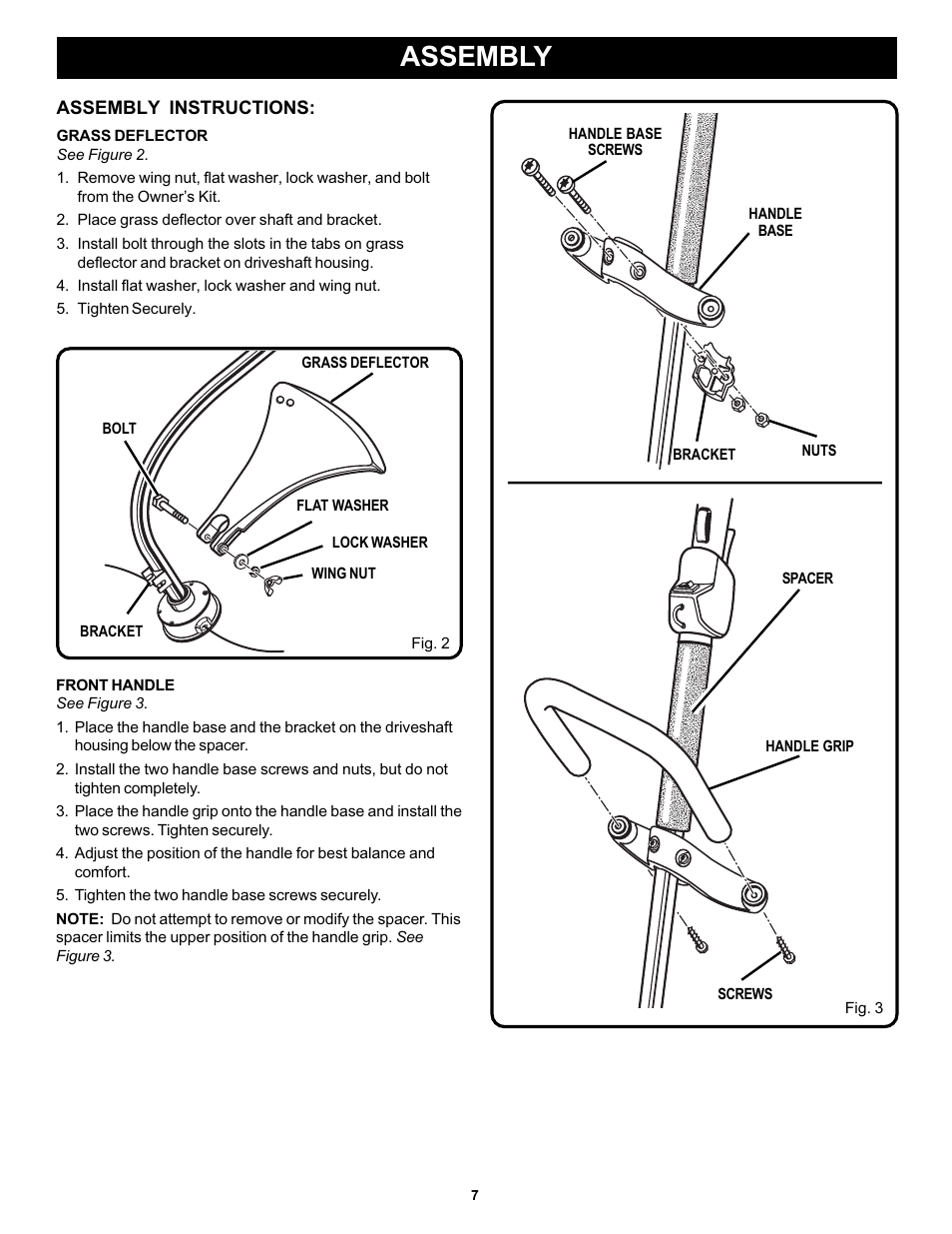 Assembly | Ryobi PLT3043E User Manual | Page 7 / 18