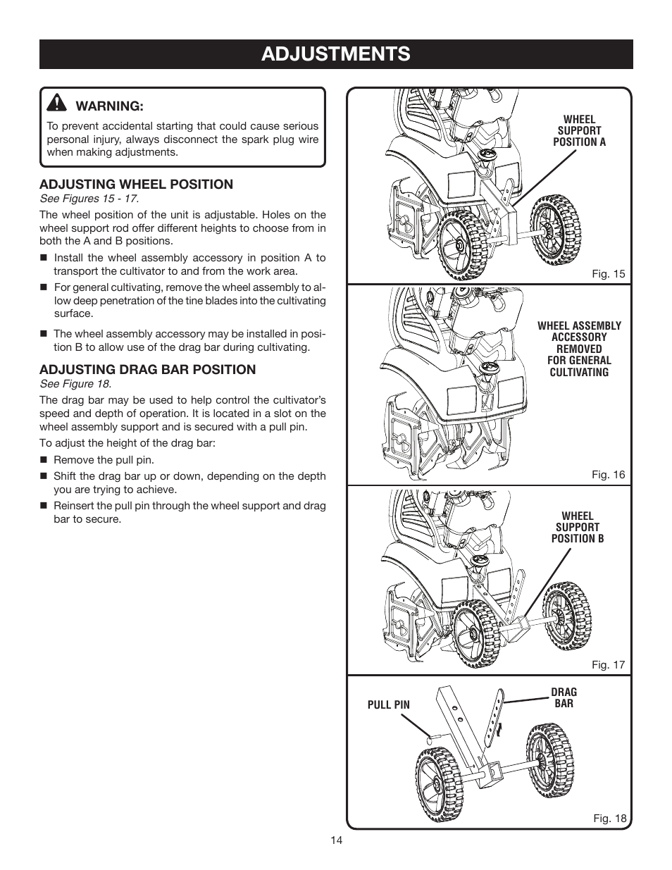 Adjustments | Ryobi RY60511A User Manual | Page 14 / 22