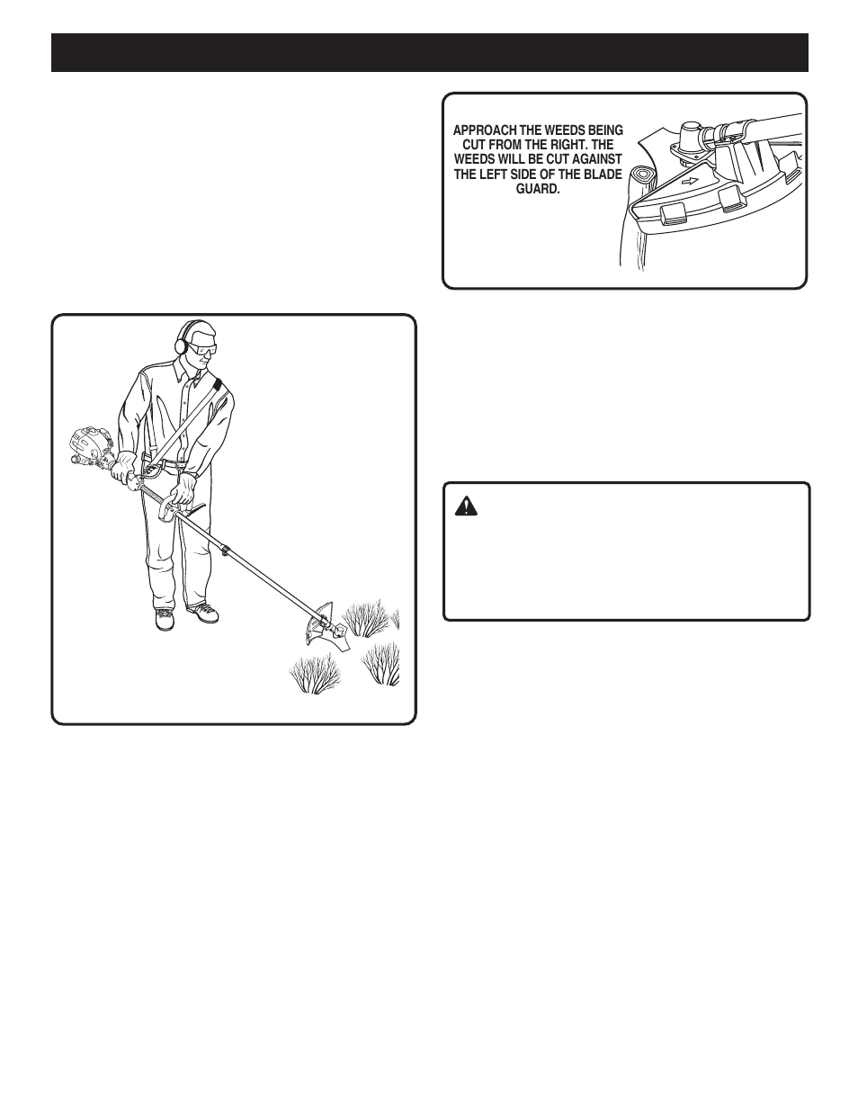 Operation, Warning | Ryobi PBC3046E User Manual | Page 14 / 24