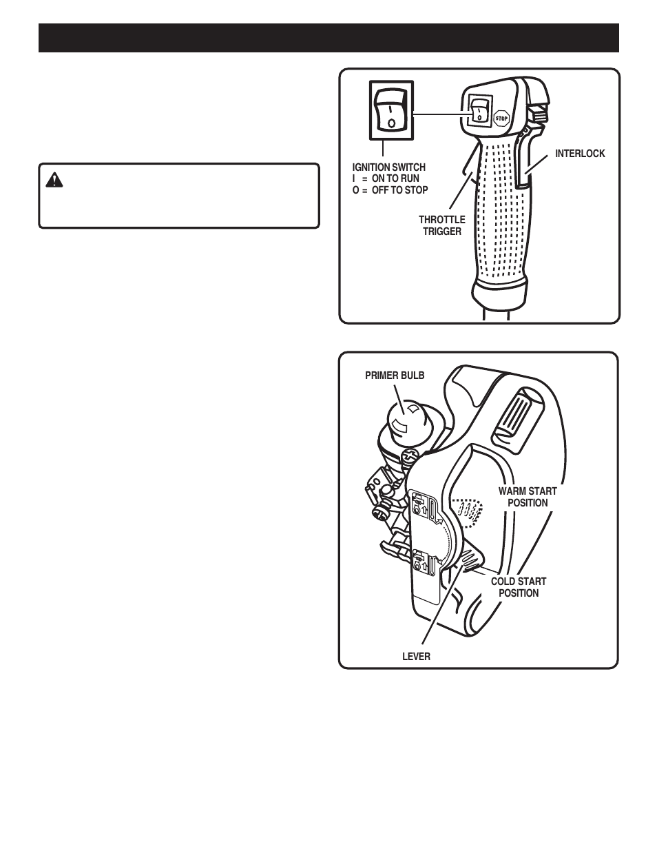 Operation, Warning | Ryobi RY70107A User Manual | Page 14 / 22