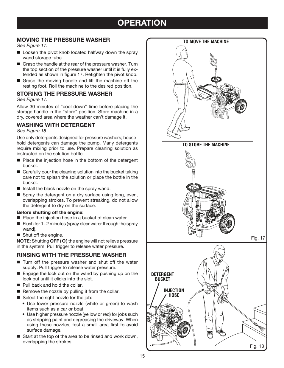 Operation | Ryobi RY80030A User Manual | Page 15 / 26