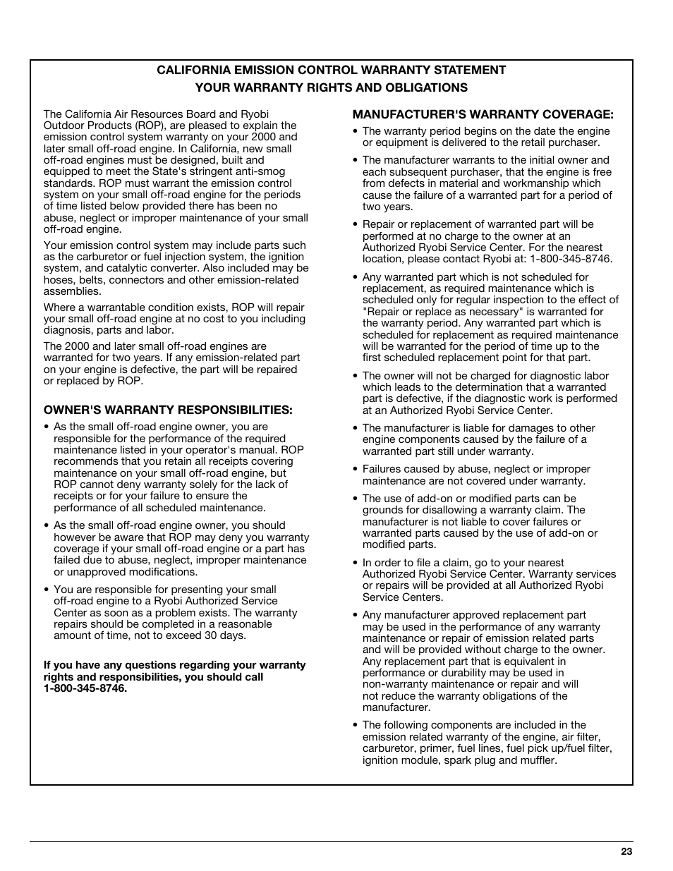 Ryobi 510r User Manual | Page 23 / 24