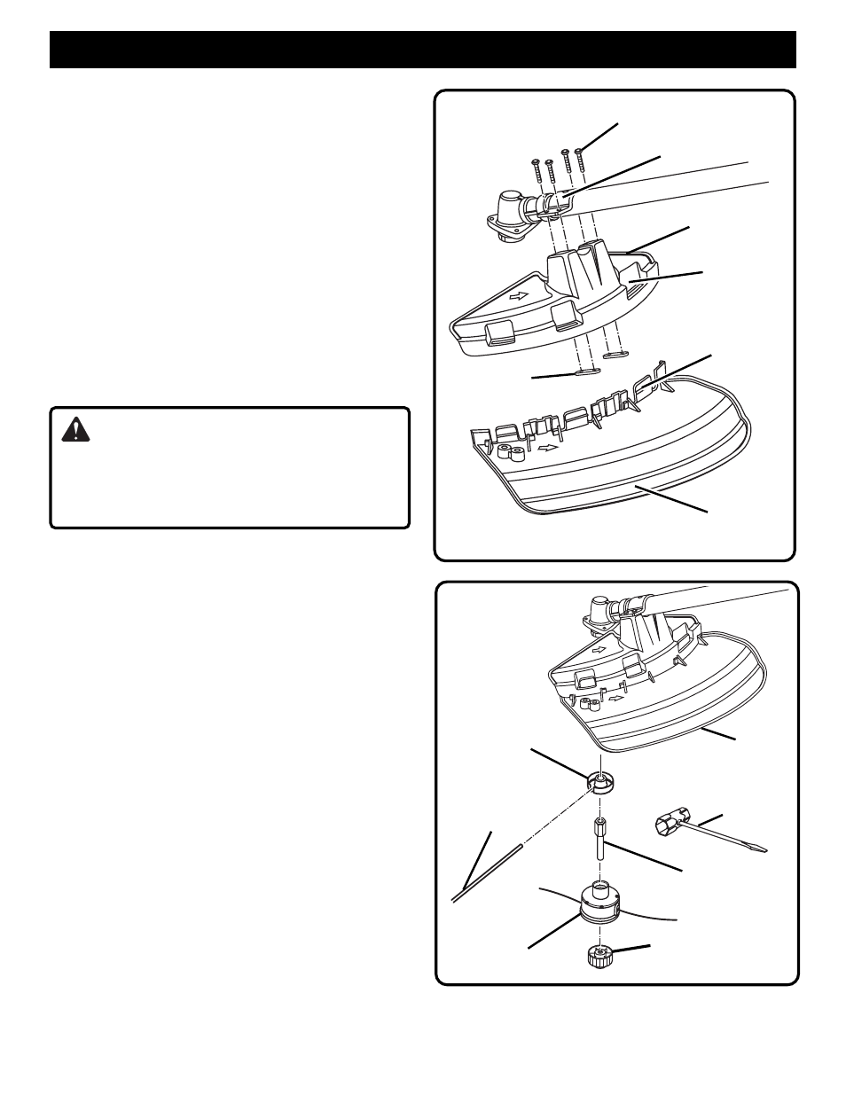 Assembly, Warning | Ryobi PBC3046B User Manual | Page 9 / 22