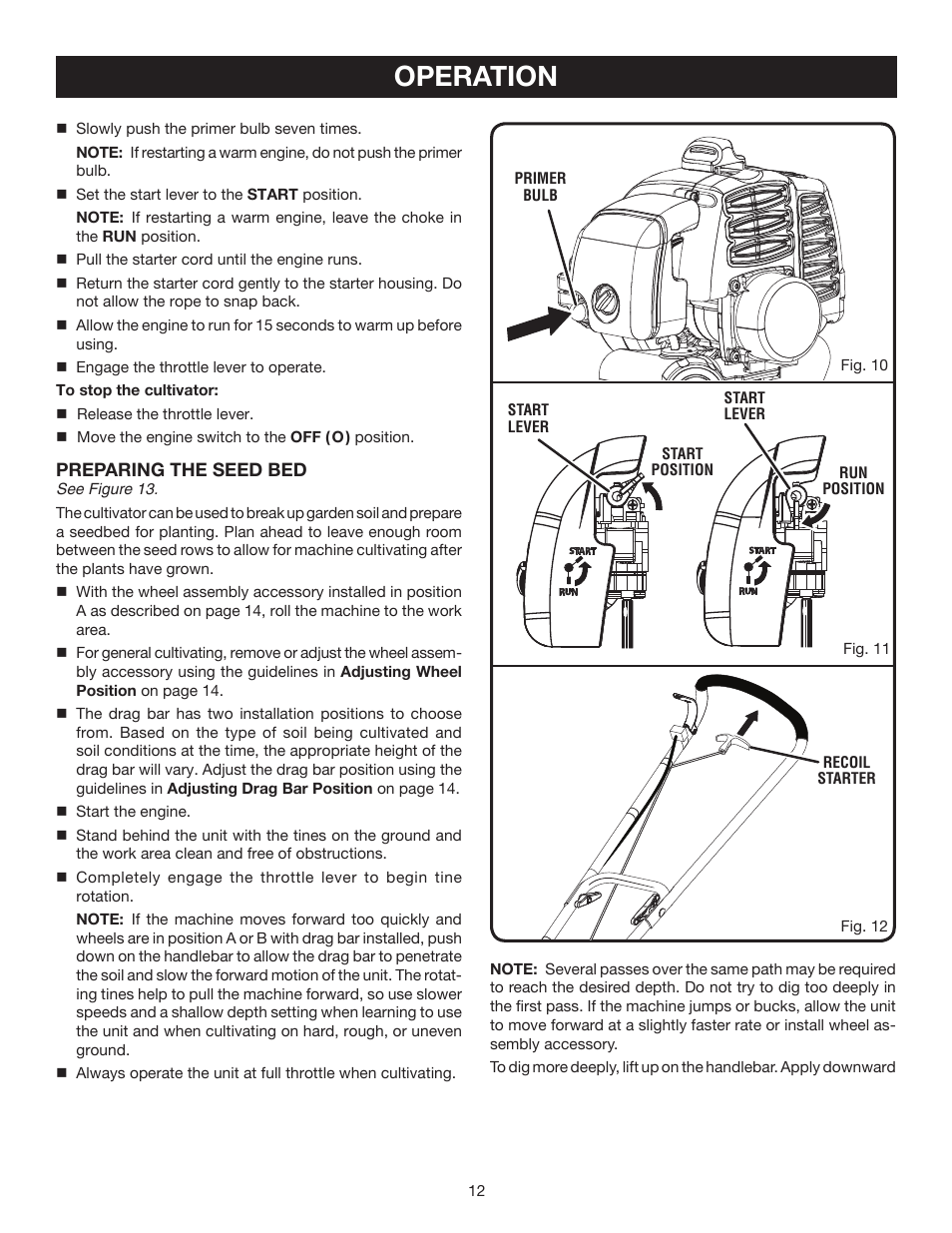 Operation | Ryobi RY60511B User Manual | Page 12 / 22