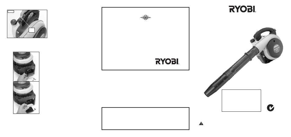 Ryobi RPBV2500 User Manual | 2 pages