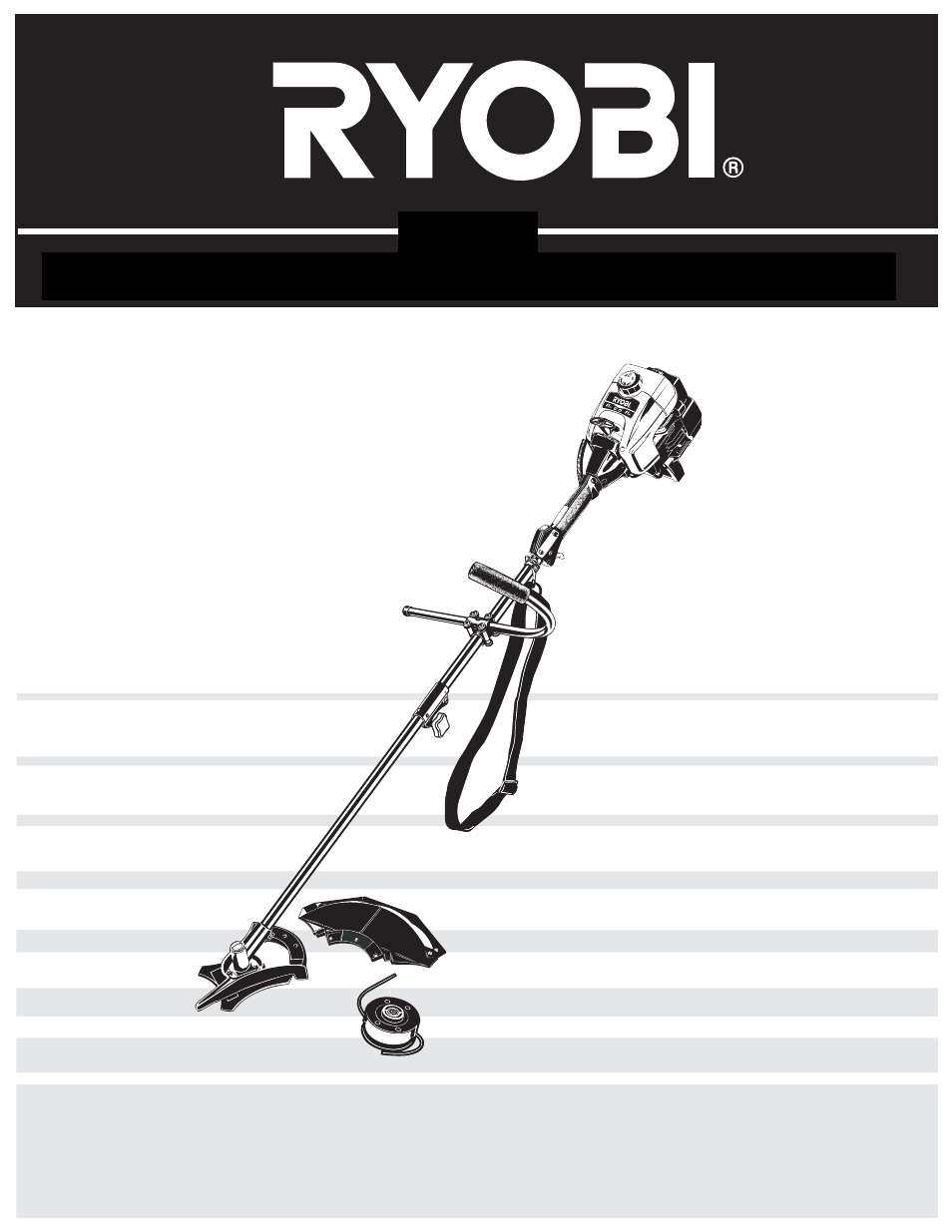 Manuel de l'utilisateur, 790r, Désherbeuse/débroussailleuse à gaz à 2-temps | Ryobi 790r User Manual | Page 27 / 80