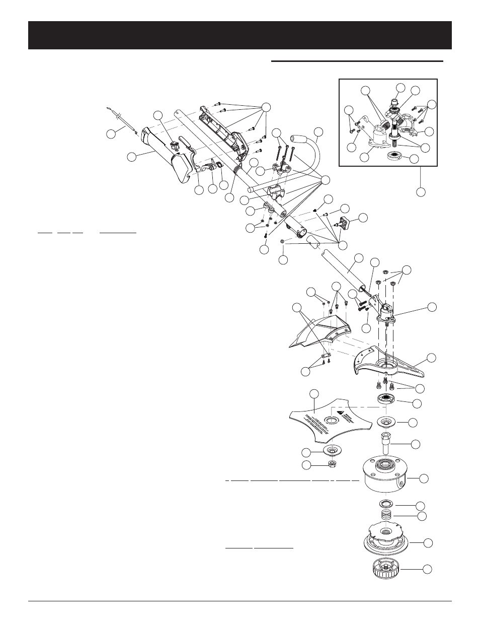 Parts list, Boom & trimmer parts - model 790r, Cycle gas trimmer/brushcutter | Ryobi 790r User Manual | Page 79 / 80