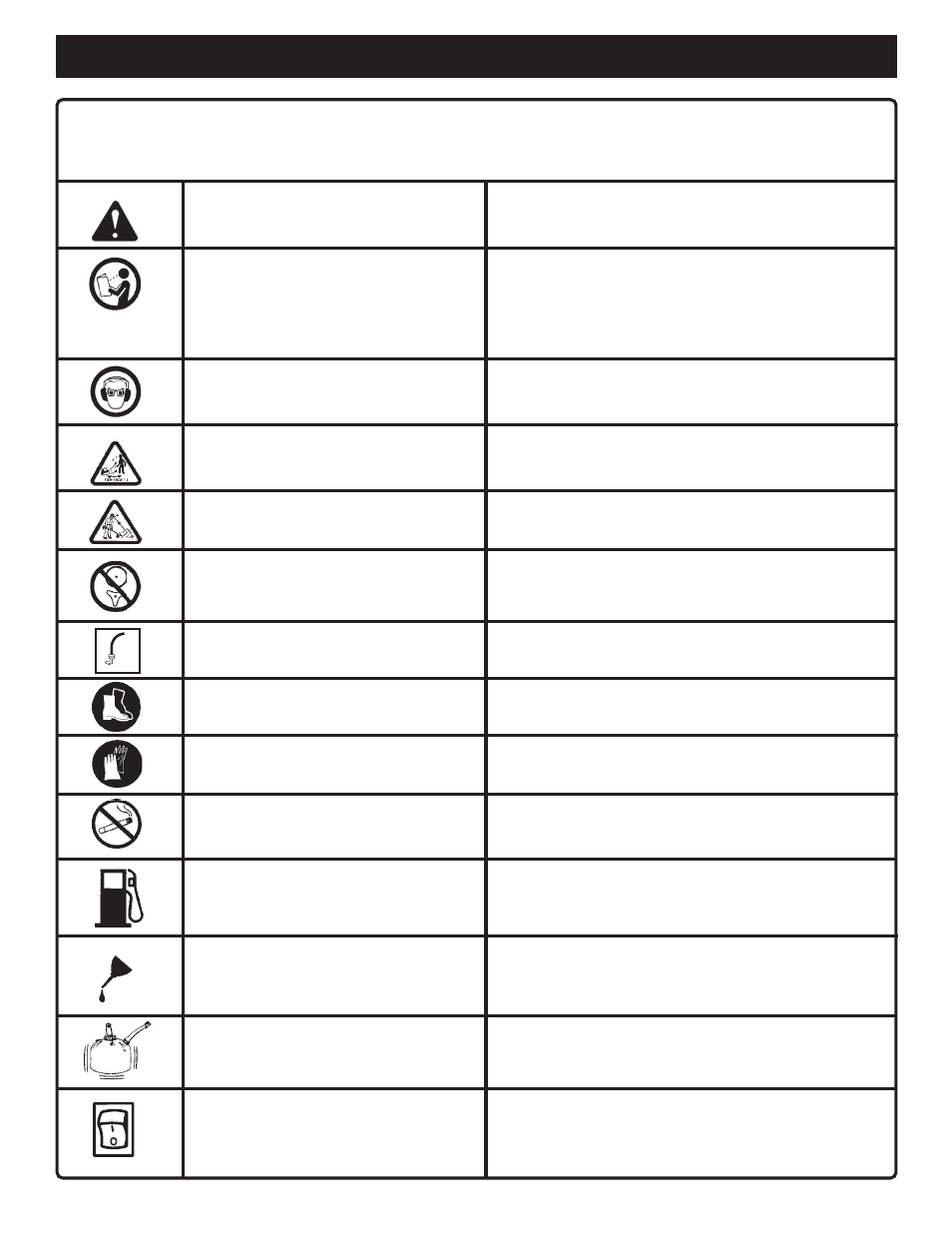 Symbols | Ryobi RPT2543C User Manual | Page 4 / 18