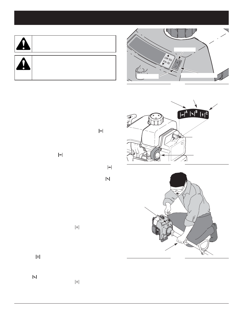 Starting/stopping instructions | Ryobi 765r User Manual | Page 10 / 68