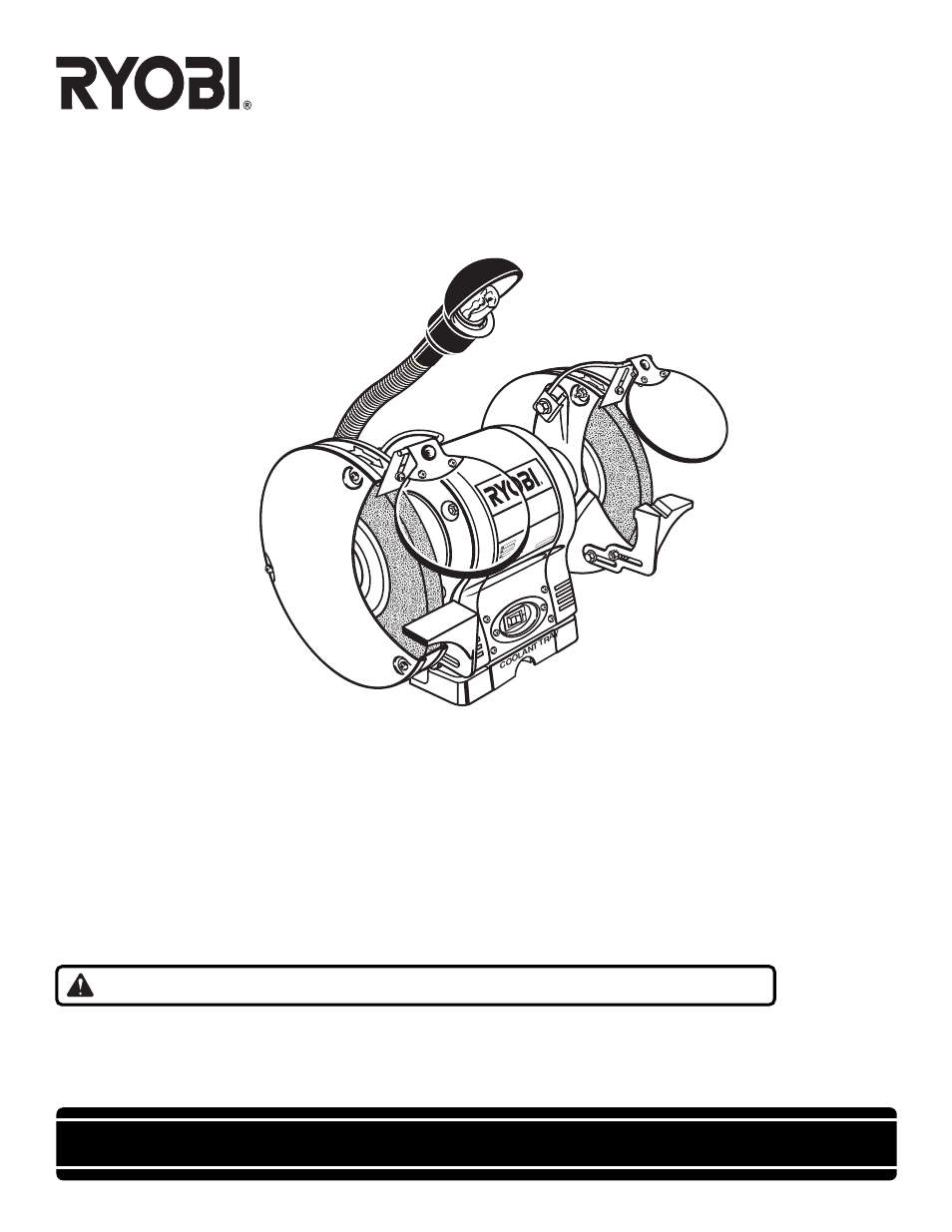 Ryobi BENCH GRINDER  BGH826 User Manual | 14 pages