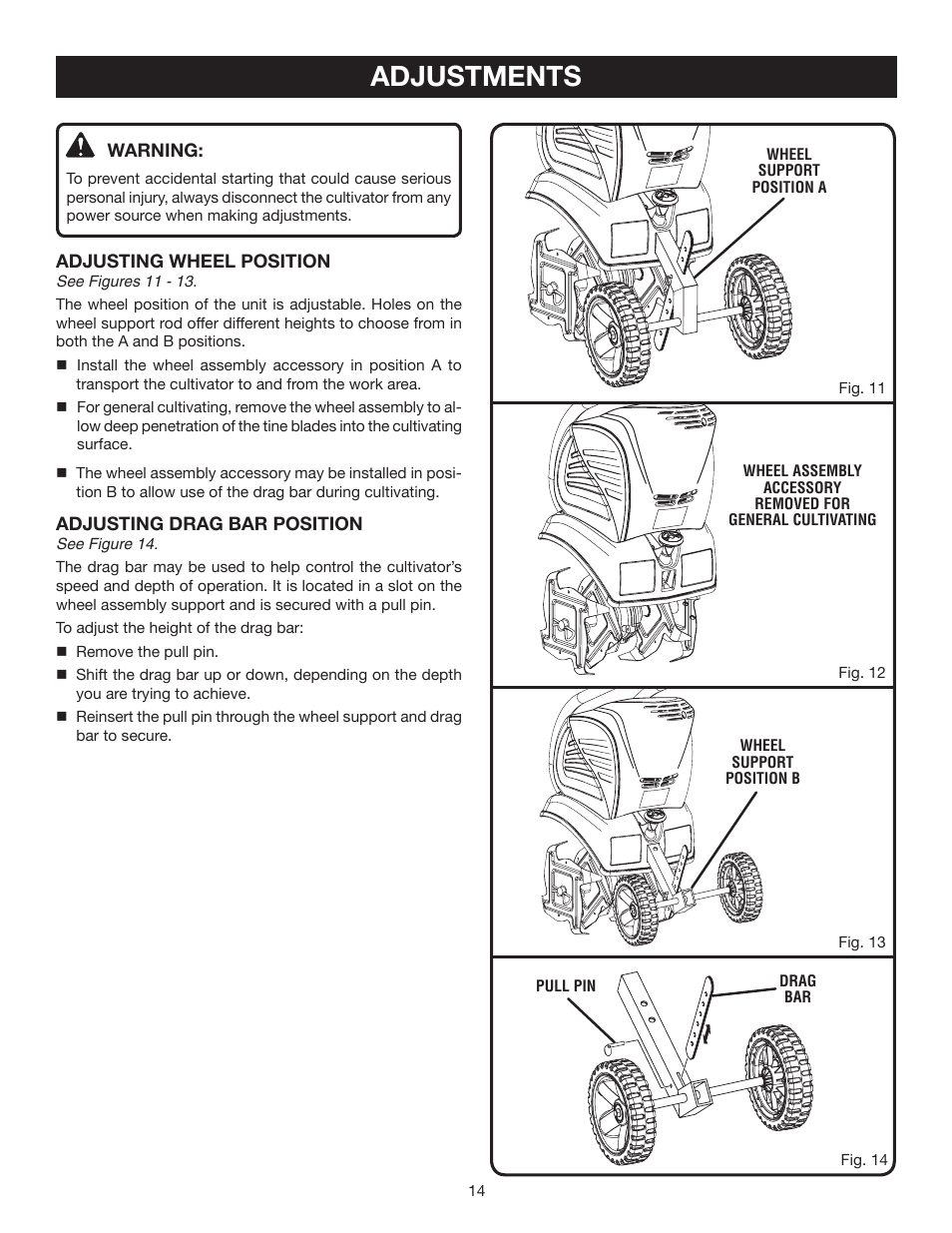 Adjustments | Ryobi RY46501B User Manual | Page 14 / 18