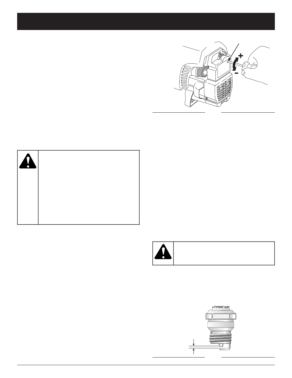 Warning, Maintenance and repair instructions | Ryobi 320BVr User Manual | Page 17 / 72