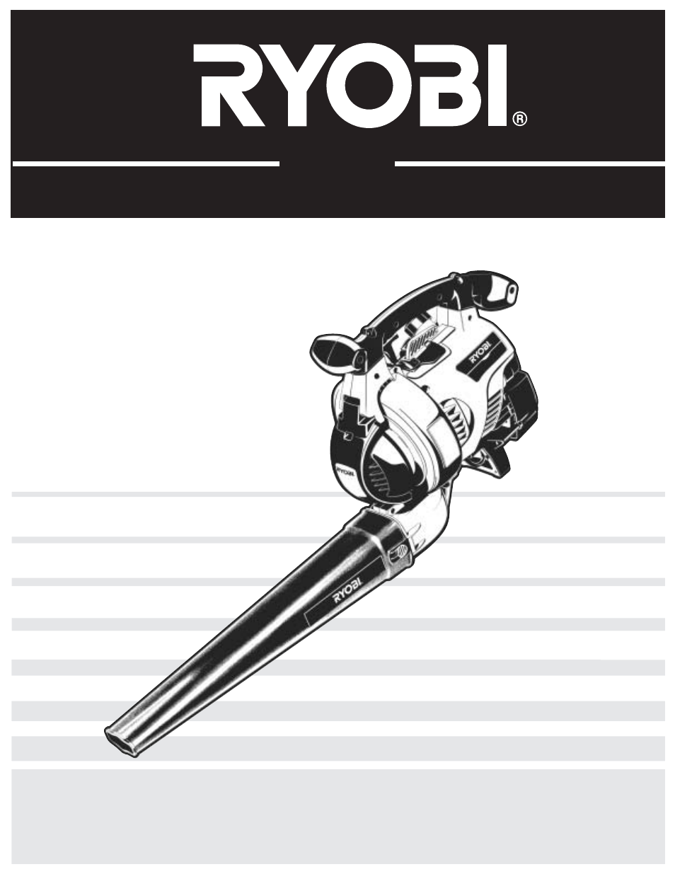 Manuel de l'utilisateur, 320bvr, Souffleuse / aspirateur déchiqueteuse 2-temps | Ryobi 320BVr User Manual | Page 23 / 72