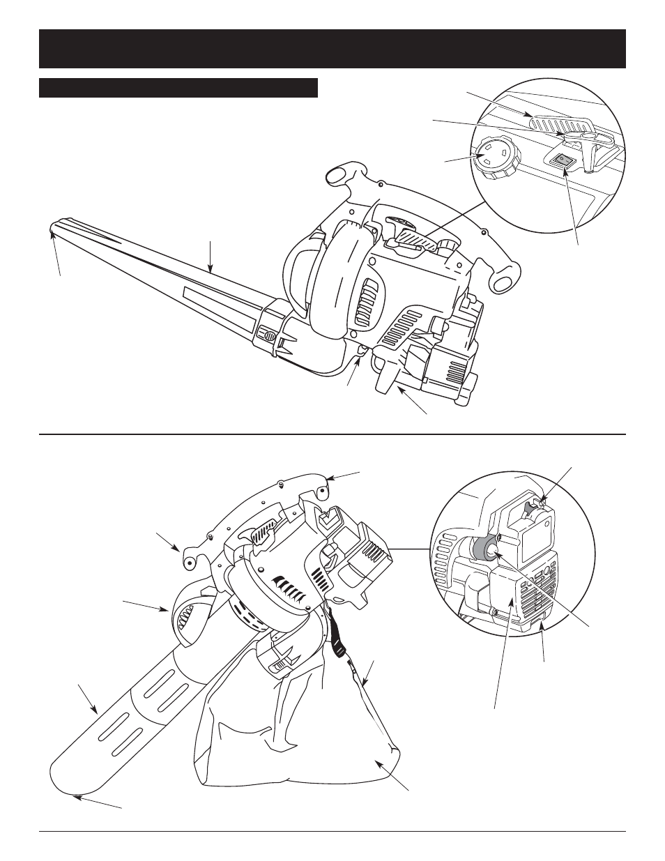 Consignes de sécurité, Montage comme souffleuse, Montage comme aspirateur | Ryobi 320BVr User Manual | Page 29 / 72