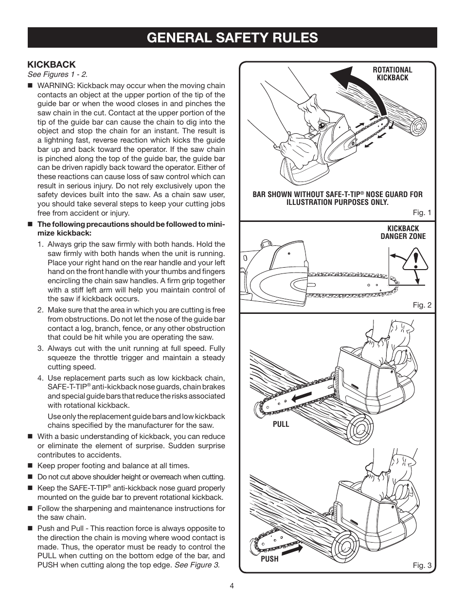 General safety rules | Ryobi P540 User Manual | Page 4 / 28