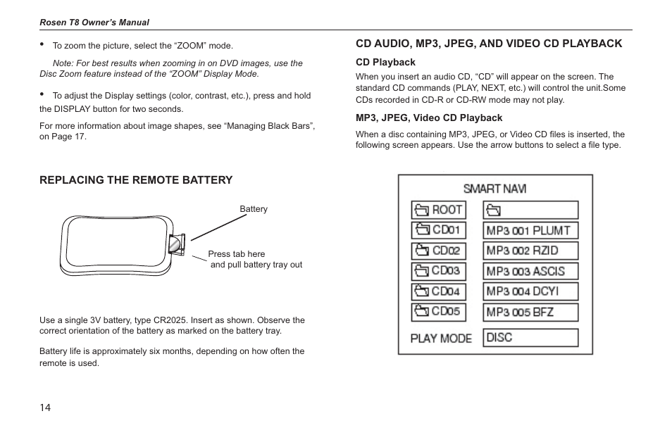 Rosen Entertainment Systems s/n 0708030488 T8 User Manual | Page 12 / 22