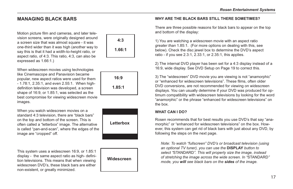 Rosen Entertainment Systems s/n 0708030488 T8 User Manual | Page 15 / 22