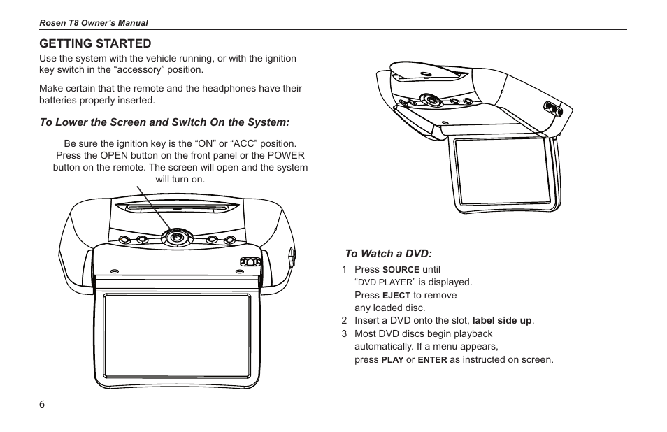 Rosen Entertainment Systems s/n 0708030488 T8 User Manual | Page 4 / 22