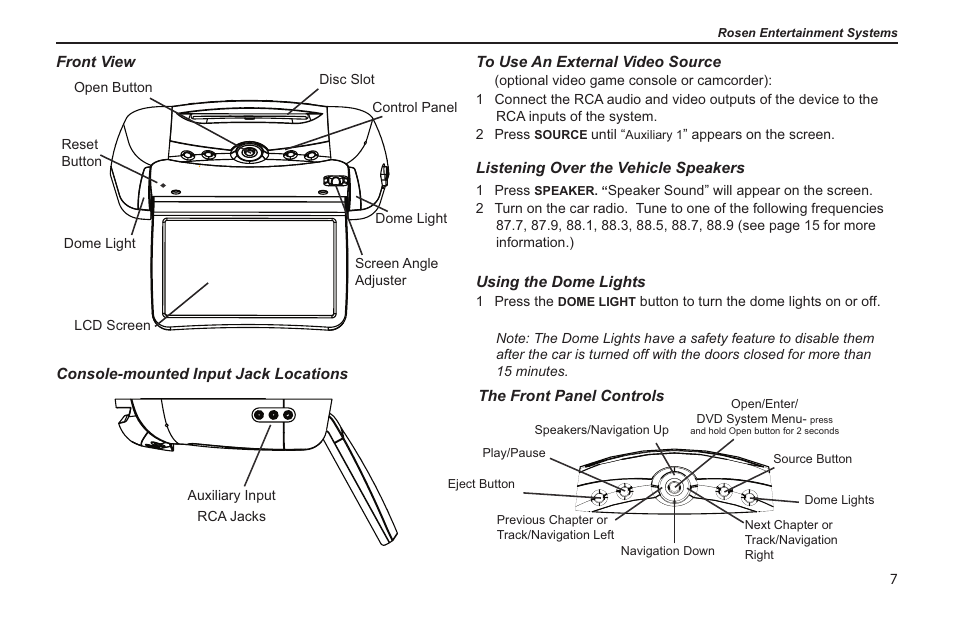 Rosen Entertainment Systems s/n 0708030488 T8 User Manual | Page 5 / 22
