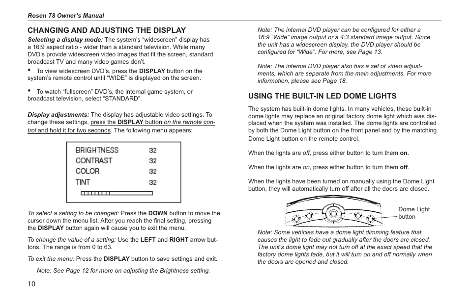 Rosen Entertainment Systems s/n 0708030488 T8 User Manual | Page 8 / 22