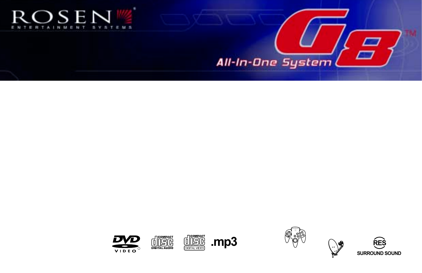 Rosen Entertainment Systems DVD Player User Manual | 24 pages