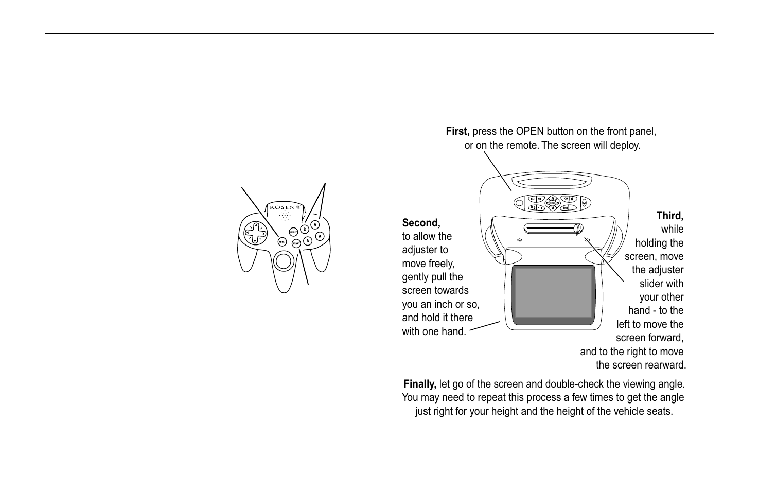 Reset start a and b | Rosen Entertainment Systems DVD Player User Manual | Page 16 / 24