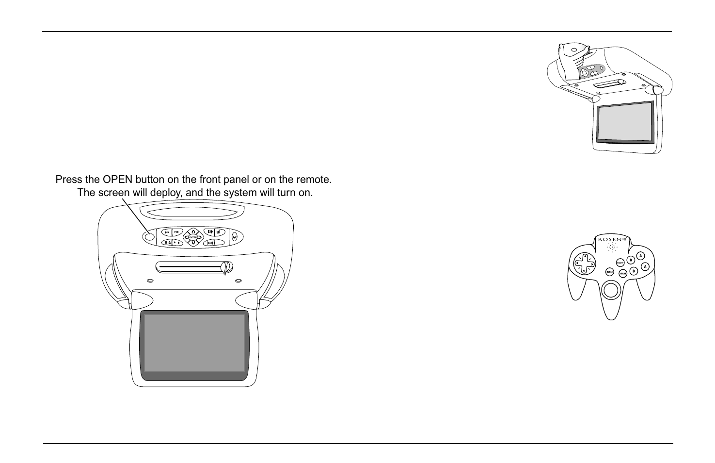 Getting started | Rosen Entertainment Systems DVD Player User Manual | Page 4 / 24